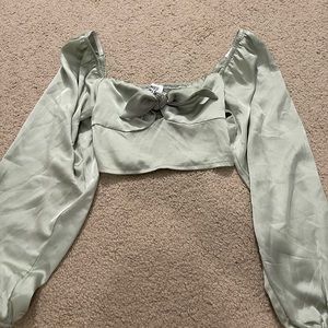Princess Polly Green Blouse